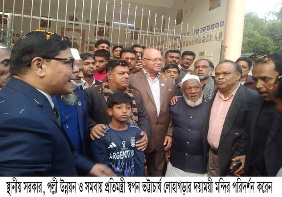 লোহাগড়া কুন্দশী মহাশশ্মান পরিদর্শন করলেন প্রতিমন্ত্রী স্বপন ভট্রাচার্য 