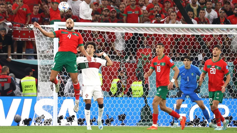 রোনালদোর পর্তুগালকে হারিয়ে সেমিতে মরক্কো