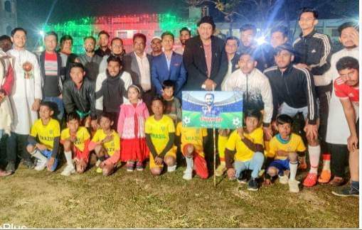 মাধবপুর কৃষ্ণনগরে মিনি ফুটবল গোল্ডকাপ টুর্নামেন্টের ফাইনাল 