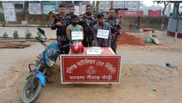 মাধবপুরে সাংবাদিক পরিচয় দিয়ে গাজার ব্যবসা করে ভুয়া সাংবাদিক ও মোটরসাইকেল সহ গ্রেফতার
