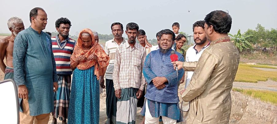 মাধবপুরে চলাচলের রাস্তা পেয়ে আনন্দে ভাসছে গাগড়াবাড়ি বাসী।
