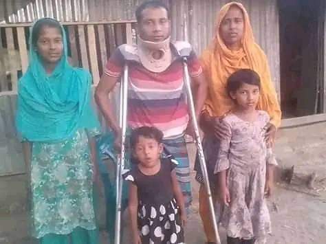 রাঙ্গাবালীতে চিকিৎসা করতে পারছে না টাকার অভাবে প্রতিবন্ধী জাকারিয়া