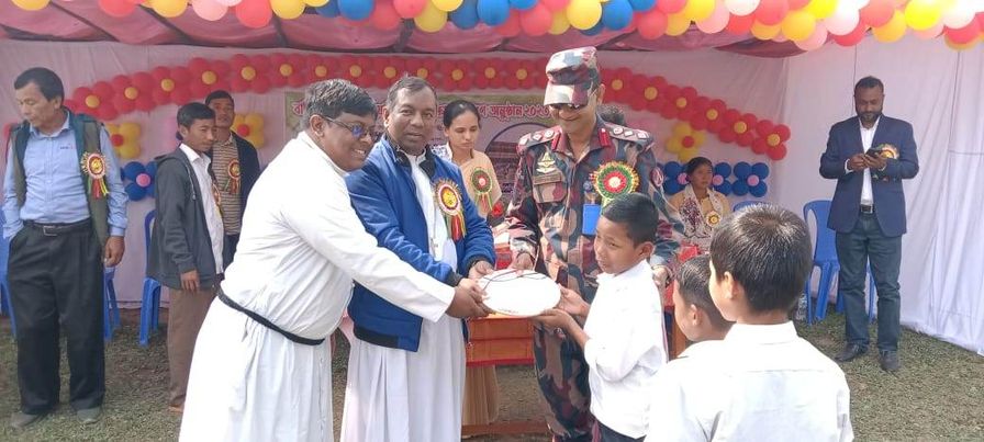 থানচিতে সেন্ট ফ্রান্সিস জেভিয়ার্স জুনিয়র হাই স্কুল বার্ষিক ক্রীড়া প্রতিযোগিতা অনুষ্ঠিত।