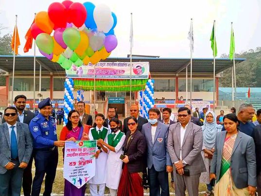 বান্দরবানে শেখ কামাল অন্তঃ স্কুল মাদ্রাসা এ্যাথলেটিক্স প্রতিযোগিতা ২০২৩ অনুষ্ঠিত