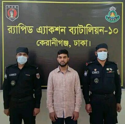 রাজধানীর শ্যামপুর এলাকা হতে আনুমানিক ২১ লক্ষ টাকা মূল্যের হেরোইনসহ ০১ মাদক ব্যবসায়ীকে গ্রেফতার করেছে র‌্যাব-১০।
