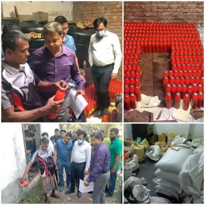 রাজধানীর যাত্রাবাড়ী, কামরাঙ্গীর, লালবাগ, বংশাল, ওয়ারি ও নারায়ণগঞ্জের ফতুল্লা এলাকায় অনুমোদনহীন বৈদ্যুতিক তার এবং নকল কেমিক্যাল, লুব্রিকেন্টস ও ইলেকট্রনিক্স সামগ্রী উৎপাদন, মজুদ ও বিক্রি করায় বিভিন্ন প্রতিষ্ঠানকে র‌্যাবের ভ্রাম্যমাণ আদালতে ২৬ লক্ষ ৬০ 