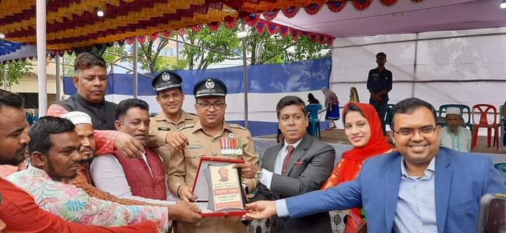 মাধবপুরে ঝমকালো আয়োজনে স্বাধীনতা দিবস উৎযাপন। 