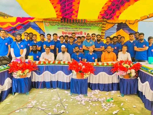 তারুণ্য ফাউন্ডেশনের মিলন মেলা উপলক্ষে নয়াবাড়ি ইউনিয়নের সকল ইমাম সাহেবদেরকে পবিত্র মাহে রমজানের সামগ্রী ও ঈদ উপহার প্রদান ২০২৩।