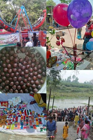 ধামরাইয়ে বংশী নদীতে পুণ্যস্নান । 