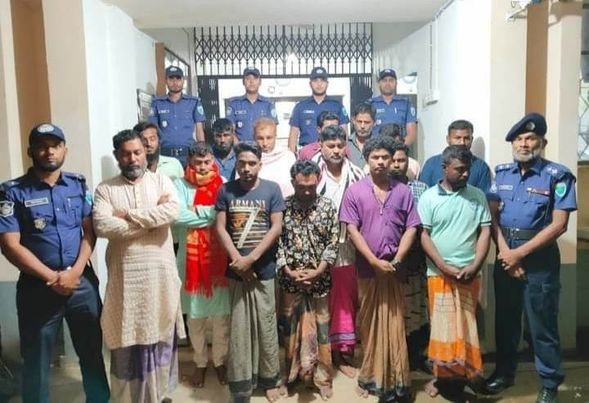 জামালগঞ্জে ১৫ জন জুয়ারী আটক 