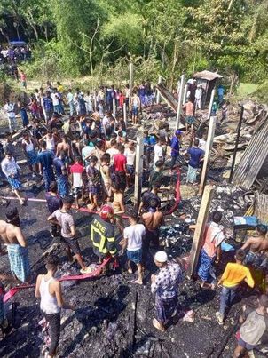 আনোয়ারা বোয়ালিয়া গ্রামে আগুনের তাণ্ডবলীলায় ৮টি বসতঘর পুড়ে ছাই 