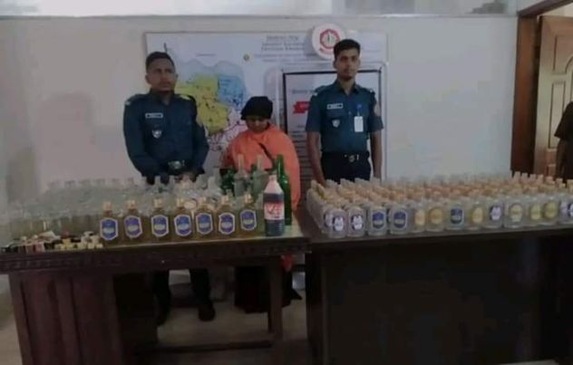 কুষ্টিয়ার আইলচারা থেকে ভেজাল মদসহ মাদক কারবারি জাকিয়া আটক 