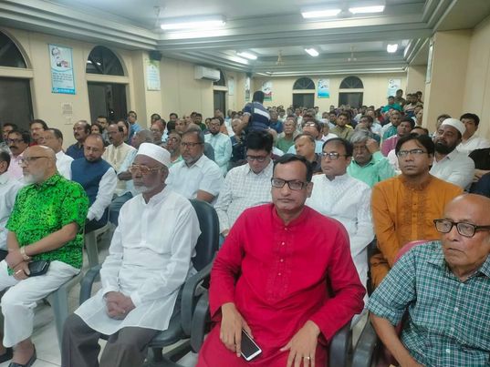মহামান্য রাষ্ট্রপতি সাহাবুদ্দিন মহোদয়ের সংবর্ধনা প্রদান উপলক্ষে প্রস্তুতি সভা।