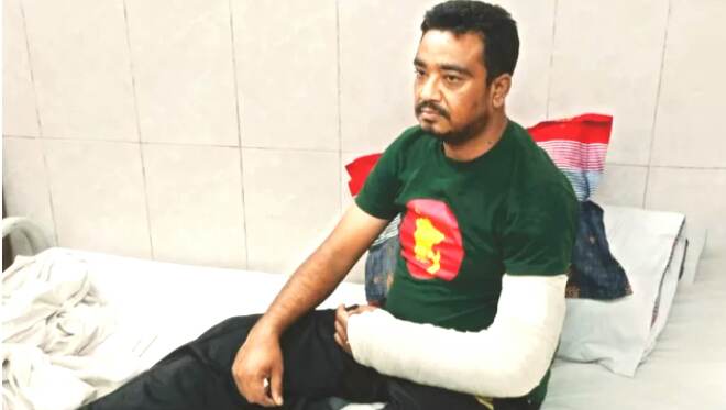 পিটিয়ে যুবলীগ নেতার হাত ভেঙে দিলেন ওসি