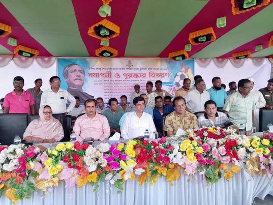 ফরিদপুরে বঙ্গবন্ধু গোল্ডকাপ ফুটবলের ফাইনাল খেলা অনুষ্ঠিত
