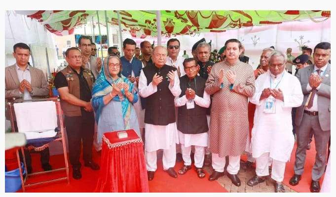 জয়কে নিয়ে কোটালীপাড়ায় আ.লীগ অফিস উদ্বোধন করলেন প্রধানমন্ত্রী 