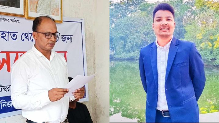 তালতলীতে ছাত্রলীগ নেতার বিরুদ্ধে ব্যবসায়ীর সংবাদ সম্মেলন