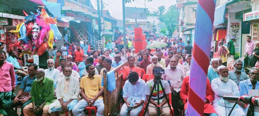 জামালগঞ্জে আওয়ামী লীগ সরকারের উন্নয়ন প্রচারণায় বিনয় ভূষন তালুকদার 
