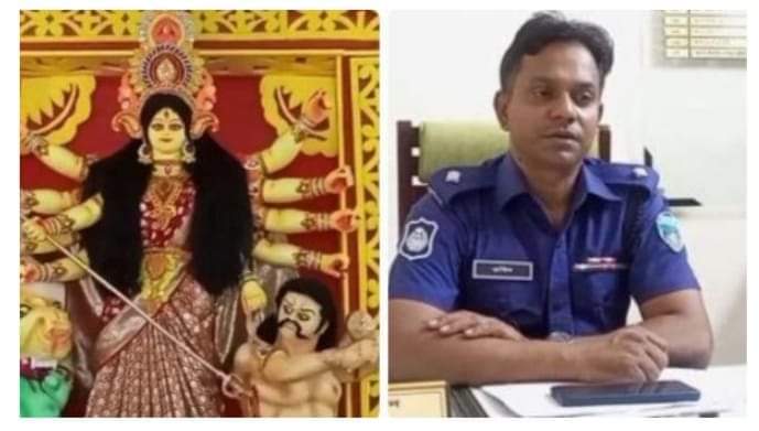 বান্দরবান আলীকদম উপজেলা কেন্দ্রীয় হরি মন্দিরে এবার সব চেয়ে বড় পূজা মন্ডপ তৈরি করা হয়েছে ।