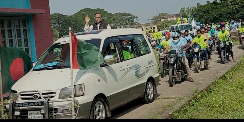 নেত্রকোনার পূর্বধলায় নৌকার মনোনয়ন প্রত্যাশী ইন্জিনিয়ার মোঃ মিছবাহুজ্জামান চন্দনের বিশাল শো-ডাউন 