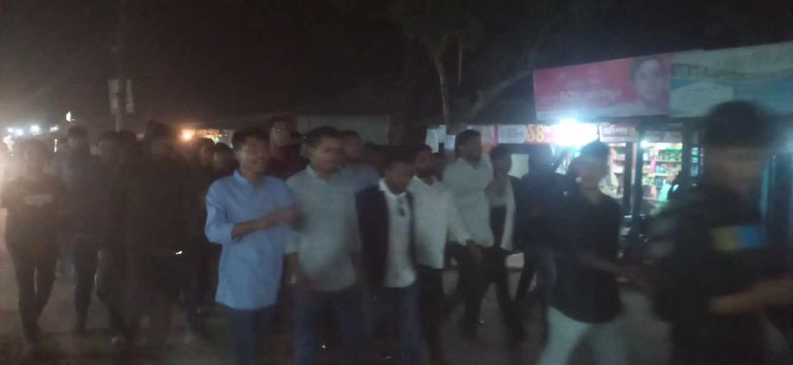 ঠাকুরগাঁওয়ে হরতাল বিরোধী মিছিল 