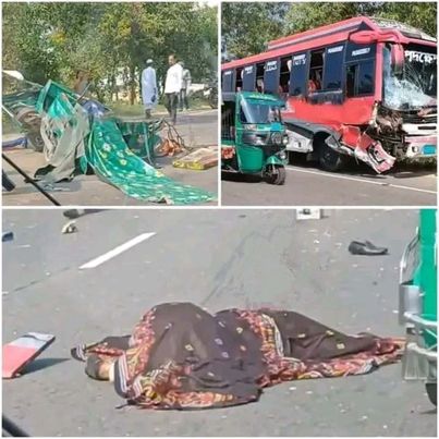 চট্টগ্রামের হাটহাজারি নাজিরহাট সড়কের চারিয়া এলাকায় চরিয়া মদিনা মসজিদের সম্মুখে সিএনজি-বাসের সংঘর্ষে ভয়াবহ সড়ক দুর্ঘটনা