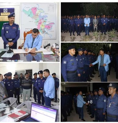 নির্বাচন উপলক্ষ্যে পুলিশ সুপার মেহেদী হাসান লোহাগড়া থানা, লাহুড়িয়া তদন্ত কেন্দ্র এবং নলদী পুলিশ ক্যাম্প পরিদর্শন -