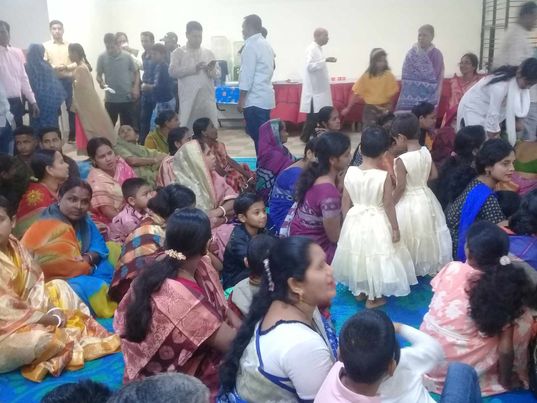 হিন্দু ধর্মীয় কল্যাণ ট্রাস্টের ট্রাস্টি বাবু অমল কান্তি দাশের গৃহ প্রবেশ অনুষ্ঠান। 