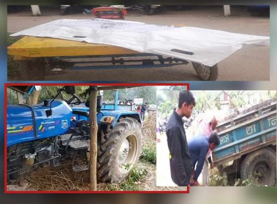 সখীপুরে ট্রাফি ট্রাক্টর উল্টে চালক নিহত 