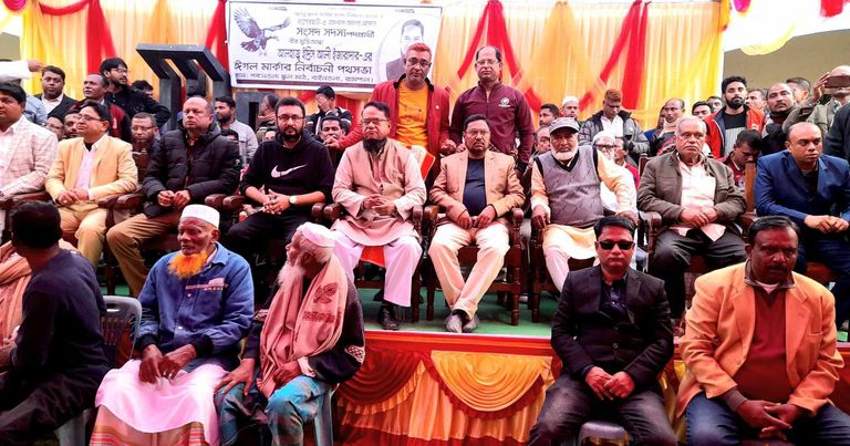 রামপালে স্বতন্ত্র প্রার্থী ইদ্রিস আলীর পথ সভায় জনতার ঢল