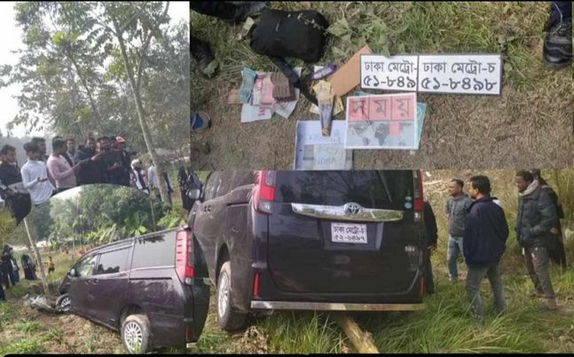 সময় টিভির লোগো ব্যাবহার করে দশ লক্ষ টাকা ছিনতাই মাইক্রোবাস দিয়ে 