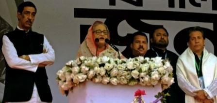 জ্বালাও-পোড়াও-মানুষ খুন হলো বিএনপির গুণ ” শেখ হাসিনা 