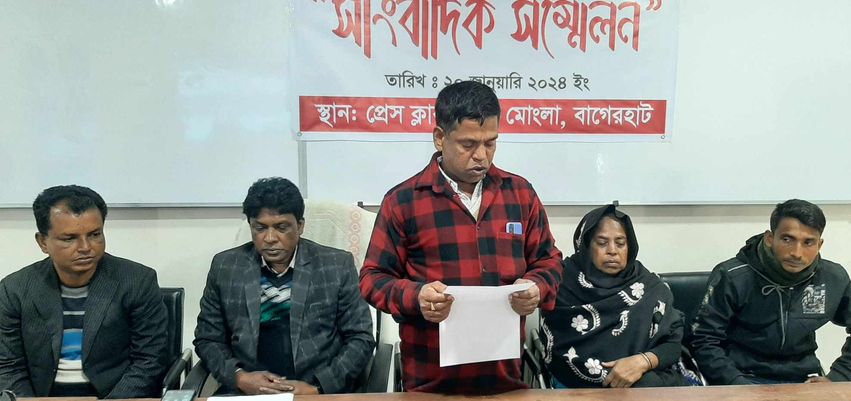 মোংলায় মৃত ব্যক্তির স্বাক্ষর জাল করে চিংড়ি ঘের দখলের অভিযোগ ঃপ্রভাবশালীর ভয়ে পািলয়ে বেড়াচ্ছে কৃষক পরিবার