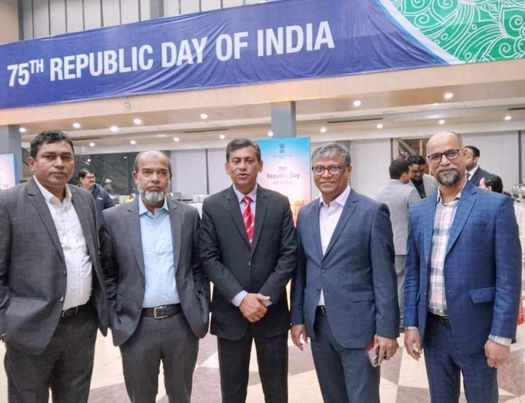ভারতের প্রজাতন্ত্র দিবস পালন অনুষ্ঠানে বরগুনা -১গোলাম সরোয়ার টুকুর যোগদান। 