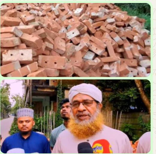 রাঙ্গুনিয়ায় হুম্মাম কাদের চৌধুরীর পক্ষ থেকে মাদ্রাসা উন্নয়নে ১০ হাজার ইট দান